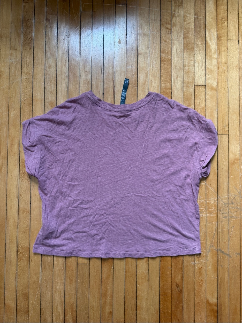 Vuori Sunset Easy Tee in Mar Pima Cotton Slub Cuffed Cap Sleeve Women's Sz. M - Picture 6 of 6